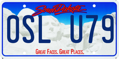 SD license plate 0SLU79