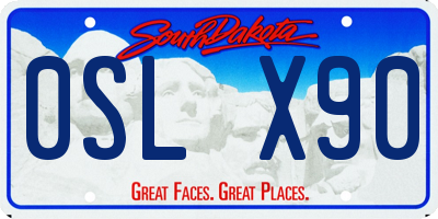 SD license plate 0SLX90