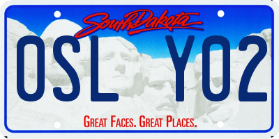 SD license plate 0SLY02
