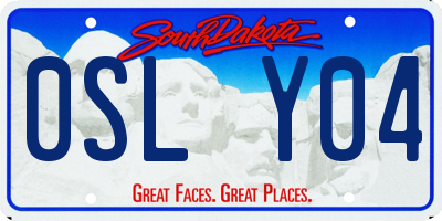 SD license plate 0SLY04