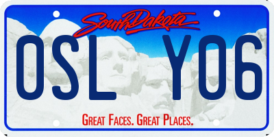 SD license plate 0SLY06