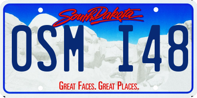 SD license plate 0SMI48
