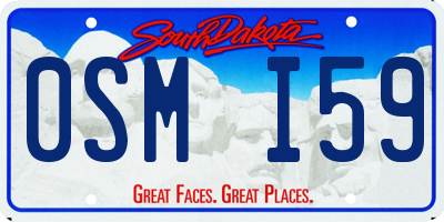SD license plate 0SMI59