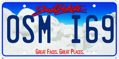 SD license plate 0SMI69