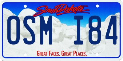 SD license plate 0SMI84