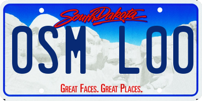 SD license plate 0SML00