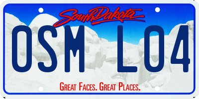 SD license plate 0SML04