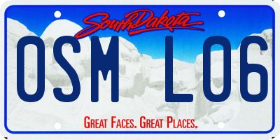 SD license plate 0SML06