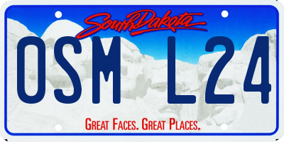 SD license plate 0SML24