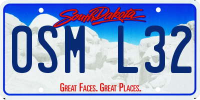 SD license plate 0SML32