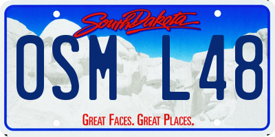 SD license plate 0SML48