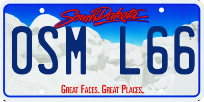 SD license plate 0SML66
