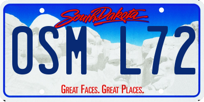 SD license plate 0SML72