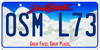 SD license plate 0SML73