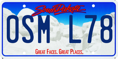 SD license plate 0SML78