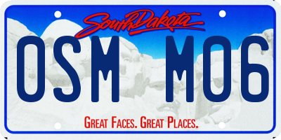 SD license plate 0SMM06