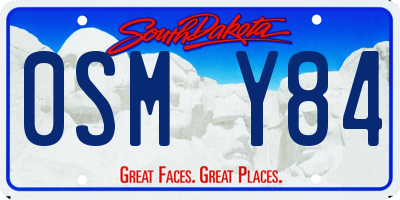 SD license plate 0SMY84