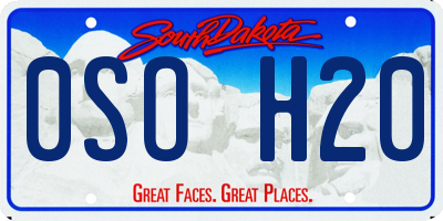 SD license plate 0SOH20