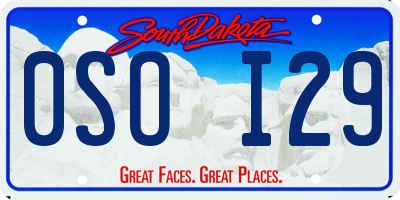 SD license plate 0SOI29