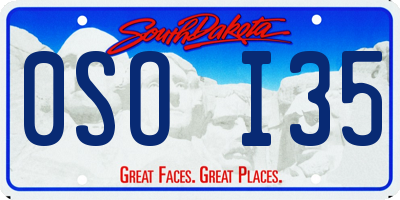 SD license plate 0SOI35
