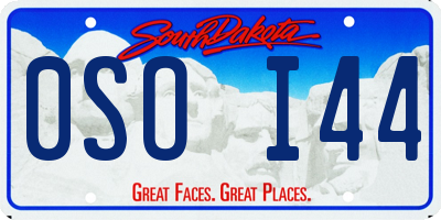 SD license plate 0SOI44