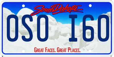 SD license plate 0SOI60