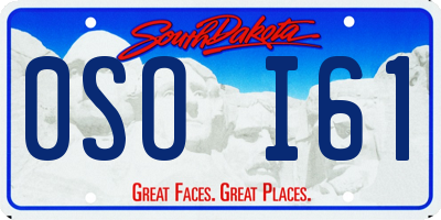 SD license plate 0SOI61