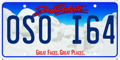 SD license plate 0SOI64