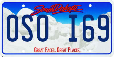 SD license plate 0SOI69