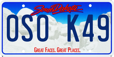 SD license plate 0SOK49