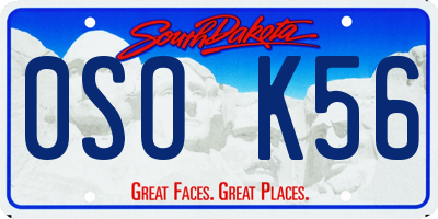 SD license plate 0SOK56
