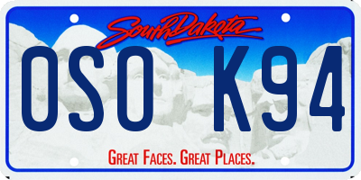 SD license plate 0SOK94