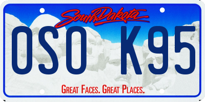 SD license plate 0SOK95