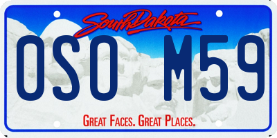 SD license plate 0SOM59