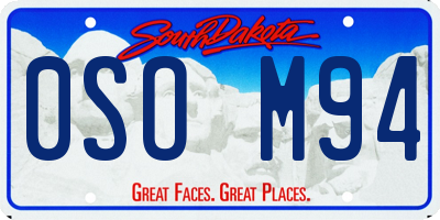 SD license plate 0SOM94