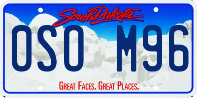 SD license plate 0SOM96
