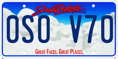 SD license plate 0SOV70