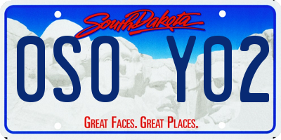 SD license plate 0SOY02
