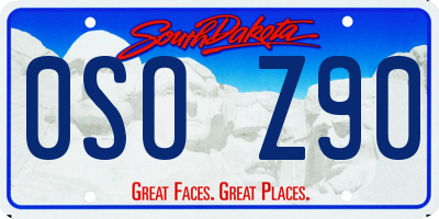 SD license plate 0SOZ90
