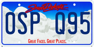 SD license plate 0SPQ95