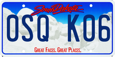 SD license plate 0SQK06