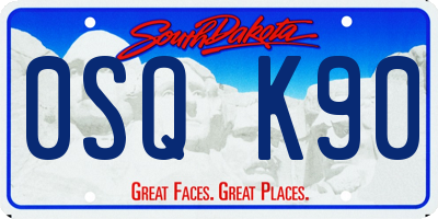 SD license plate 0SQK90
