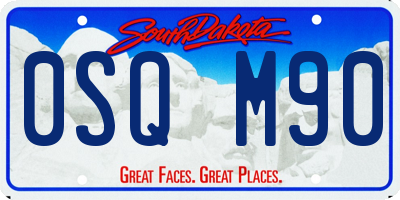 SD license plate 0SQM90