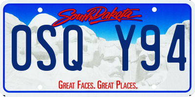 SD license plate 0SQY94