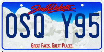 SD license plate 0SQY95