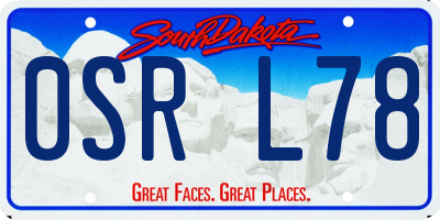 SD license plate 0SRL78
