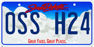 SD license plate 0SSH24