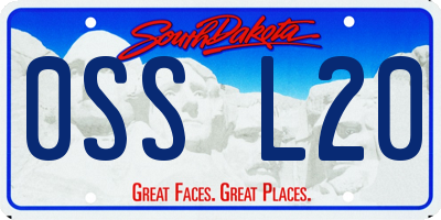 SD license plate 0SSL20