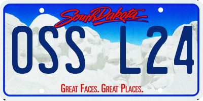 SD license plate 0SSL24