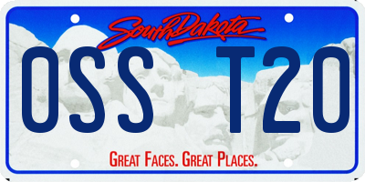 SD license plate 0SST20